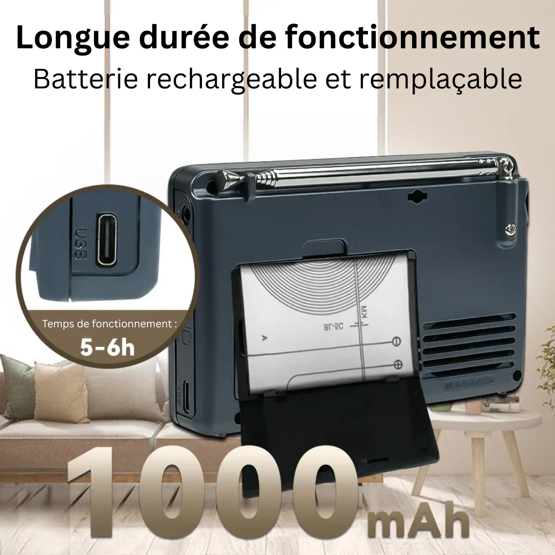 Cromos | Radio Portable Compacte Multifonction – EchoWave