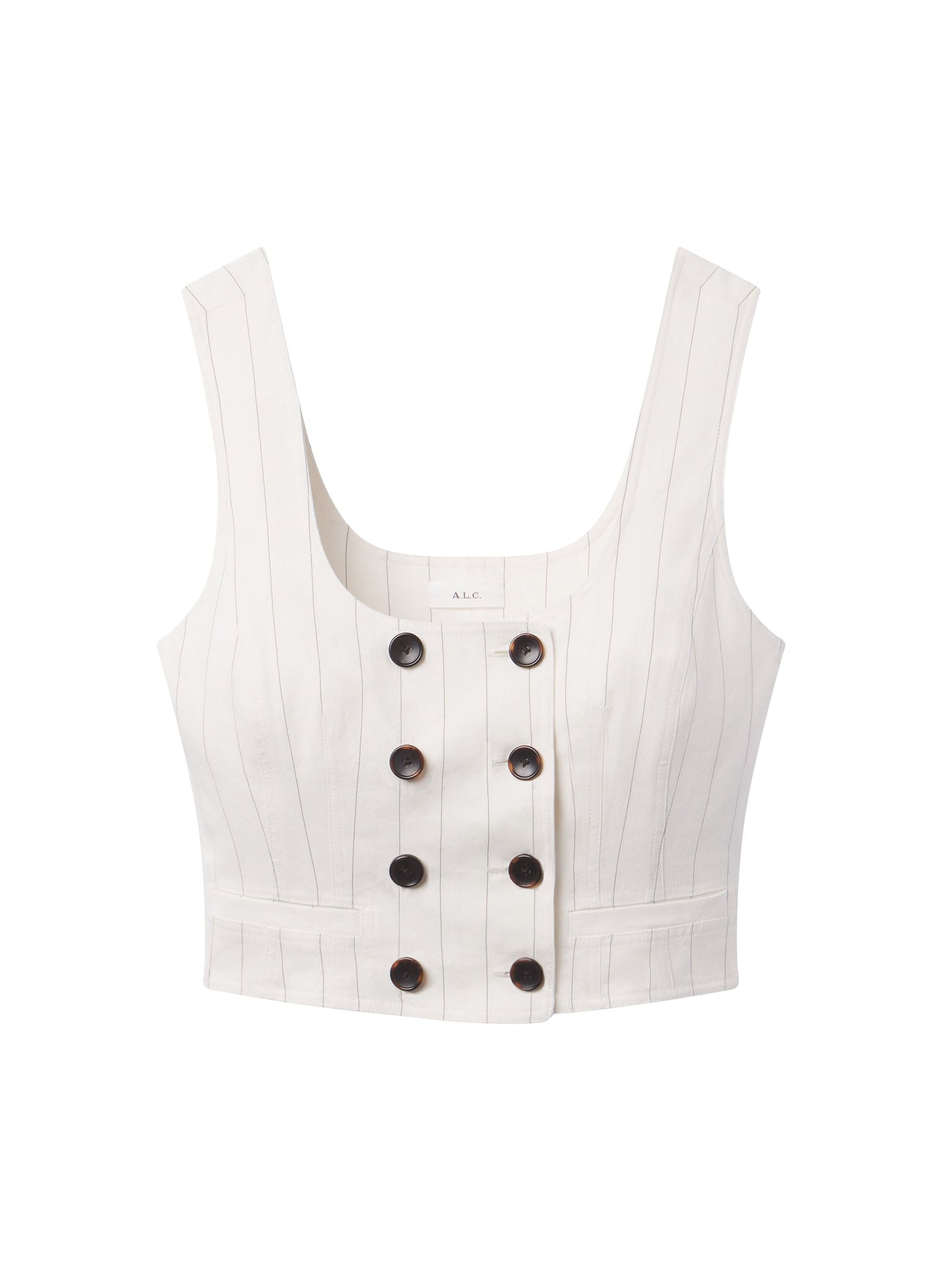 Cromos Darcy - Haut en lin à fines rayures