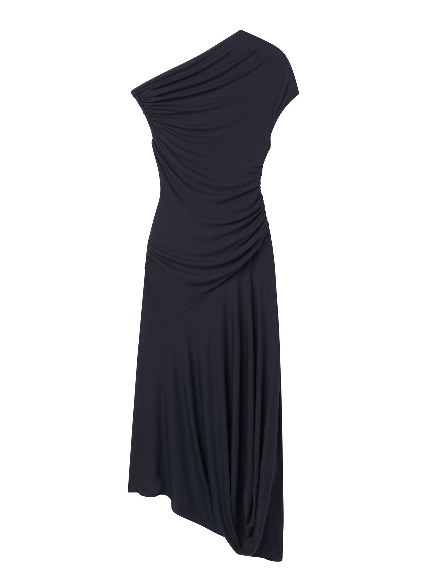 Robe midi asymétrique en jersey Cromos Halle