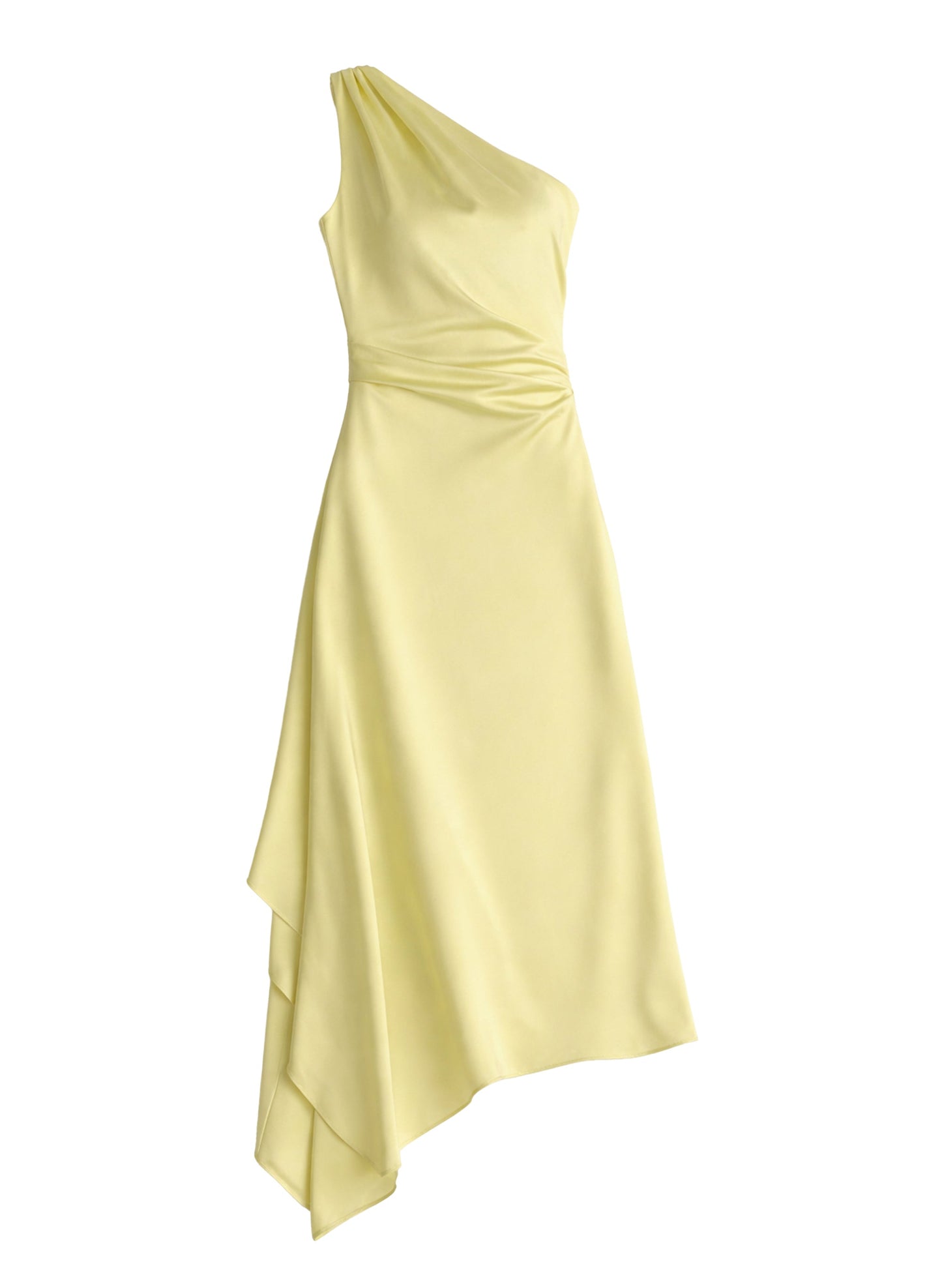 Robe midi asymétrique en satin Cromos Lyn
