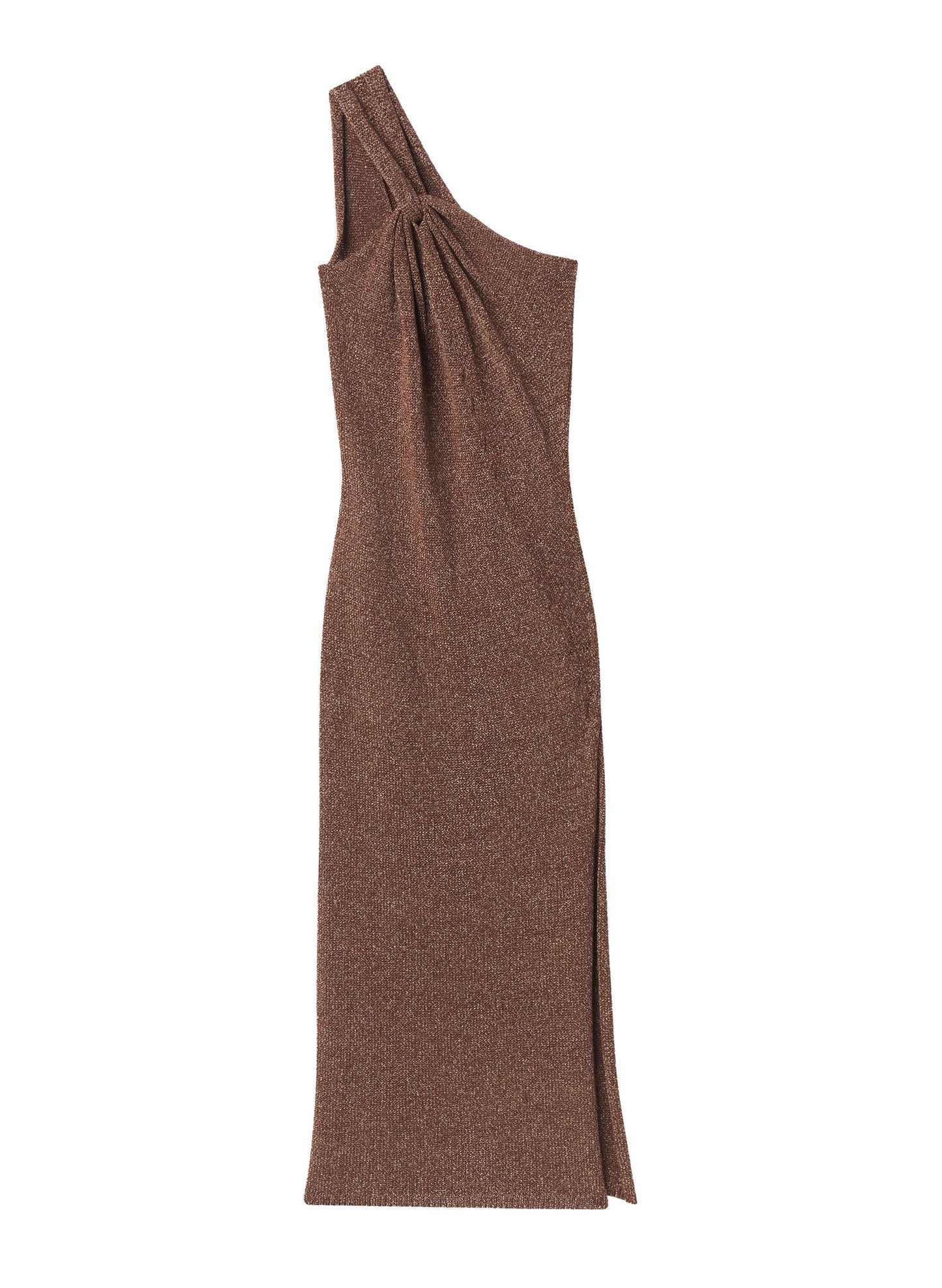 Robe midi en maille asymétrique Cromos Mimi