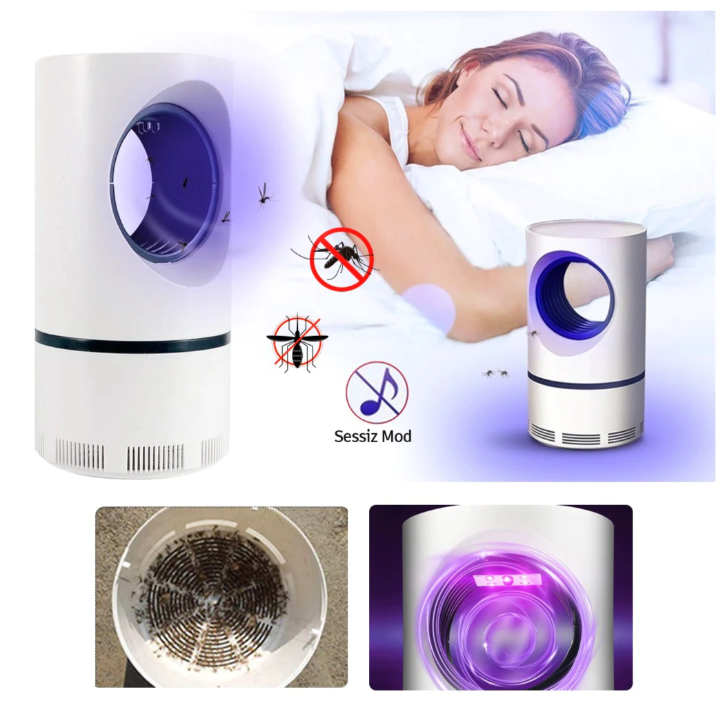 Cromos | Lampe Anti-Moustiques Minimaliste Bowlift – Piège à Insectes LED Silencieux, Répulsif et Capture de Moustiques pour Intérieur (Design Moderne et Sans Produits Chimiques)