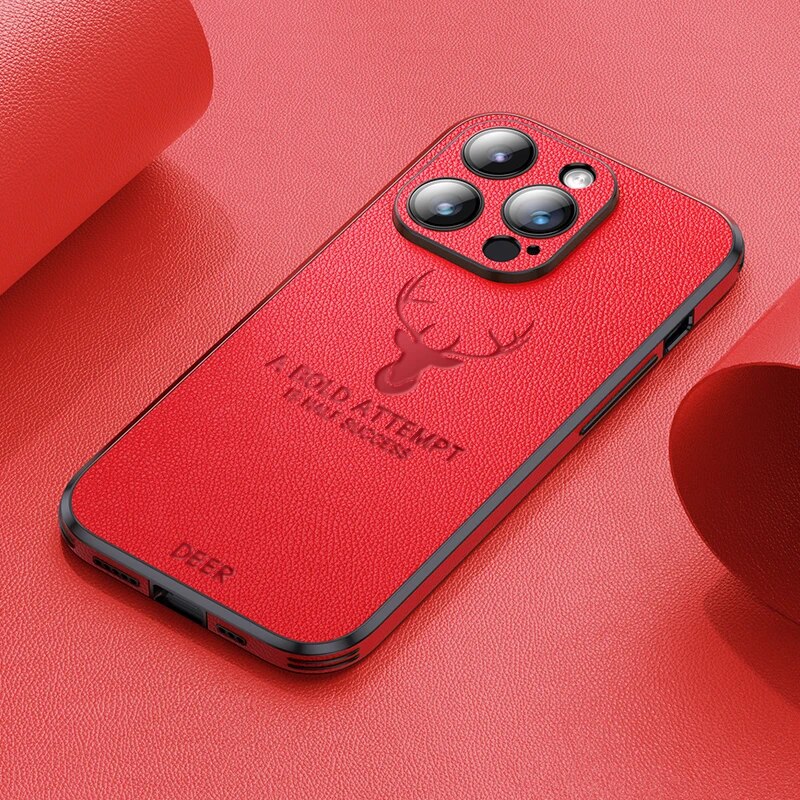Cromos | Coque iPhone Luxe en Cuir de Cerf – Veltro
