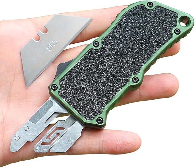 Cromos | AeroBlade Couteau Utilitaire de Précision en Aluminium Haute Performance – Cutter Professionnel Robuste et Ergonomique Polyvalent
