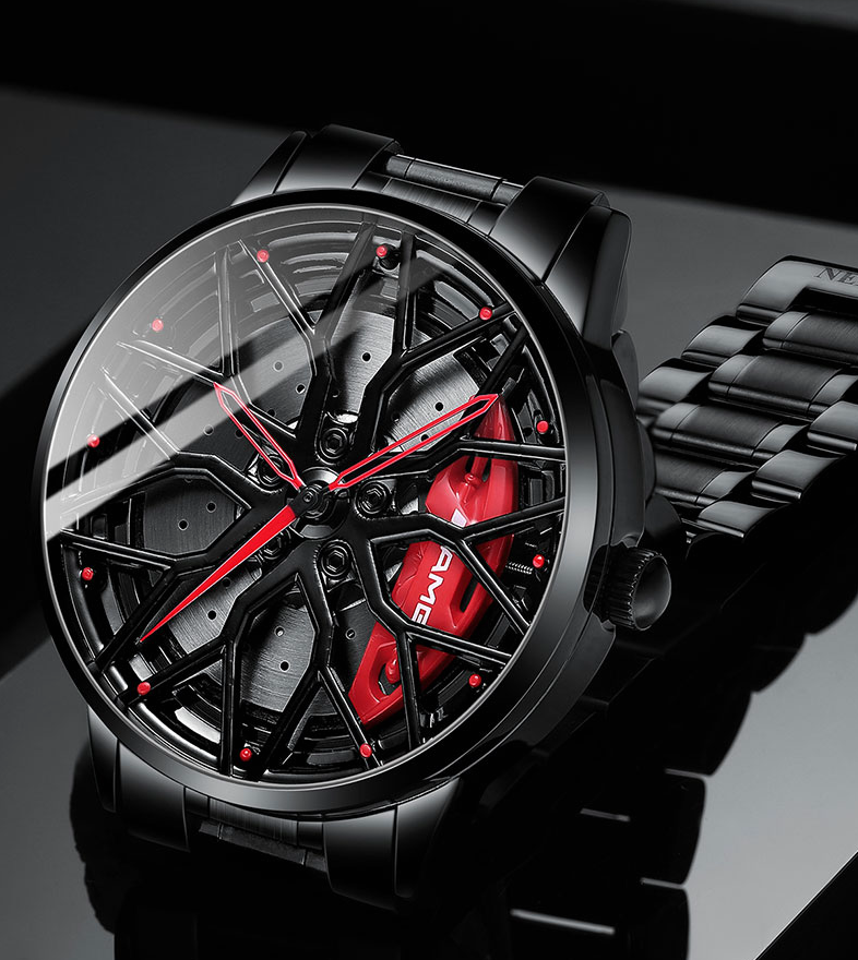 Cromos | Montre-bracelet homme RaceVision – design voiture de course élégant, montre sportive au style luxe moderne
