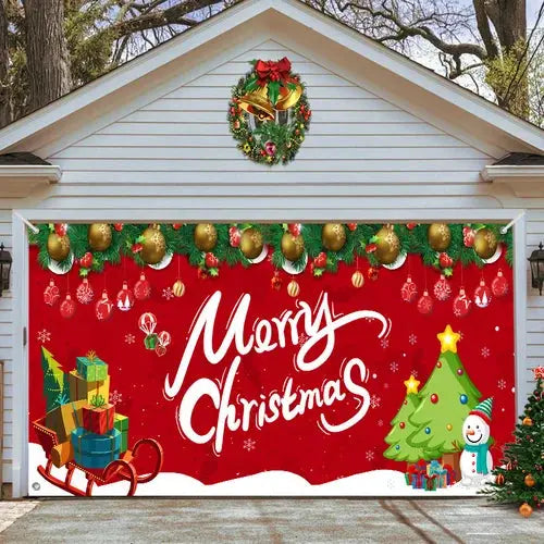 Cromos | Magie de Porte de Garage Festive Édition Noël – Décoration Murale et Extérieure Festive pour Ambiance de Fêtes
