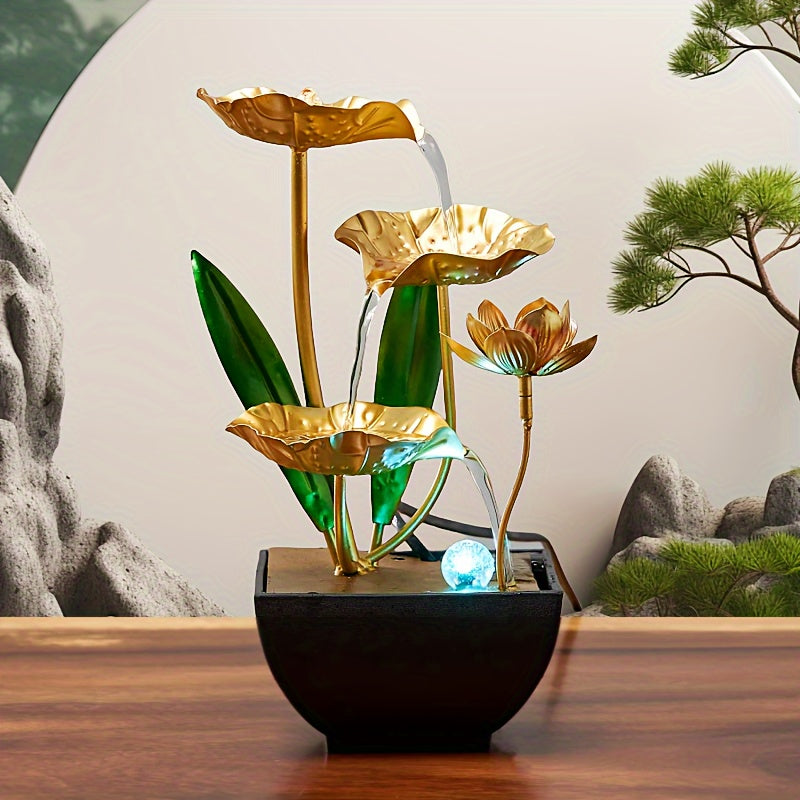 Cromos | Fontaine d’Intérieur Lotus Serein – Décoration Apaisante & Ambiance Zen