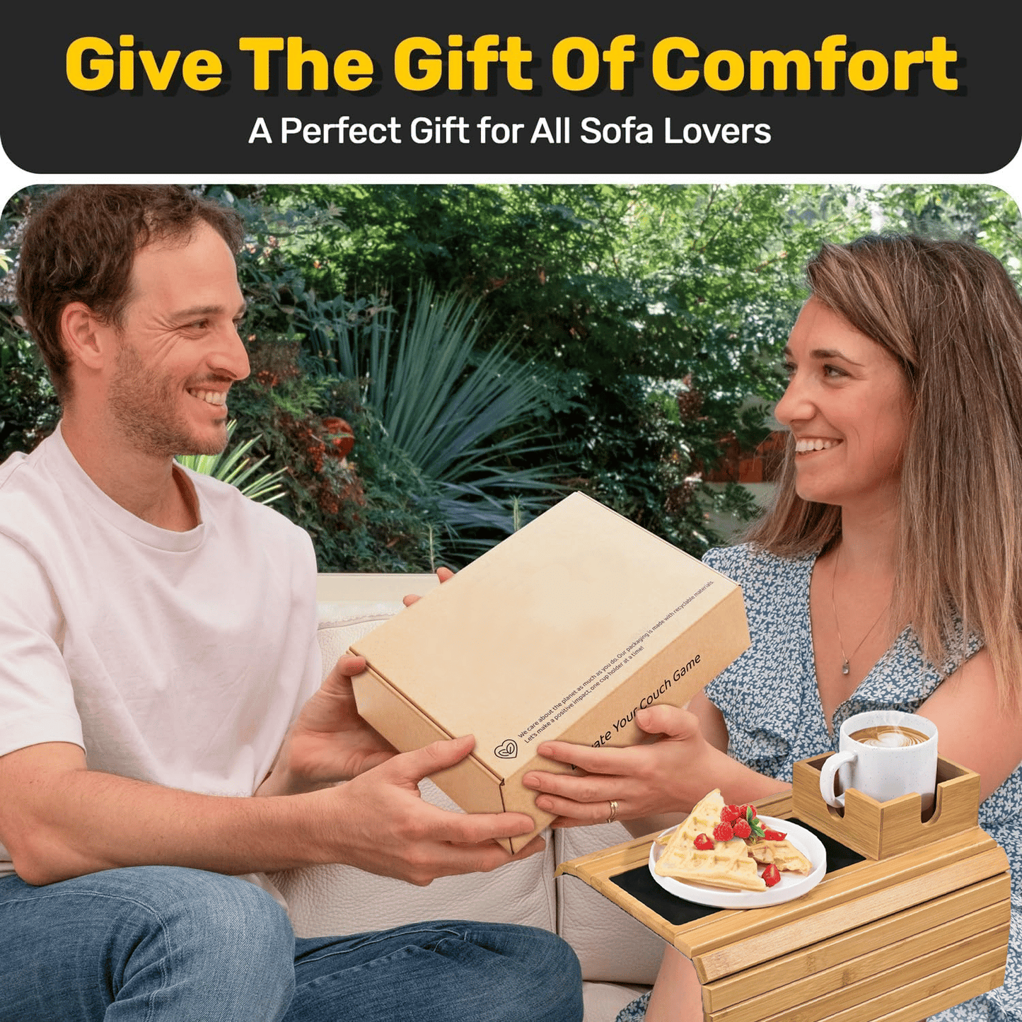 Cromos | BambooSip – Porte-Gobelet Canapé Élégant & Support Boisson Universel pour Sofa, Pratique et Design Minimaliste