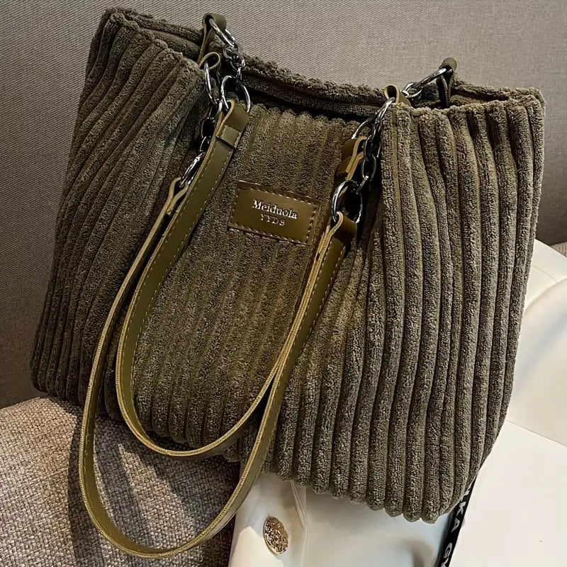 Cromos | Sac à Bandoulière en Velours Côtelé – Amelia