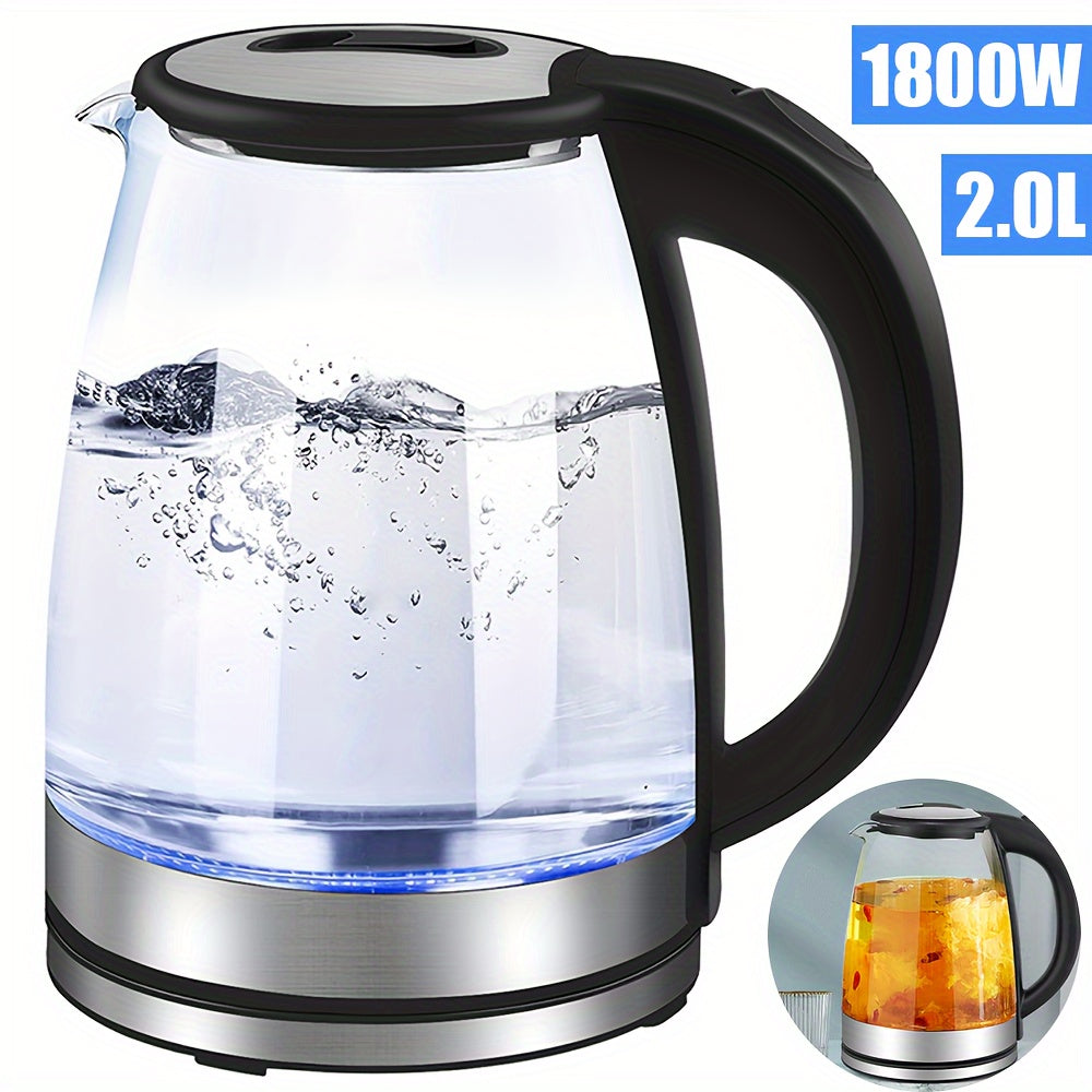 Cromos | Bouilloire Électrique en Verre LED 2L – AquaElegance