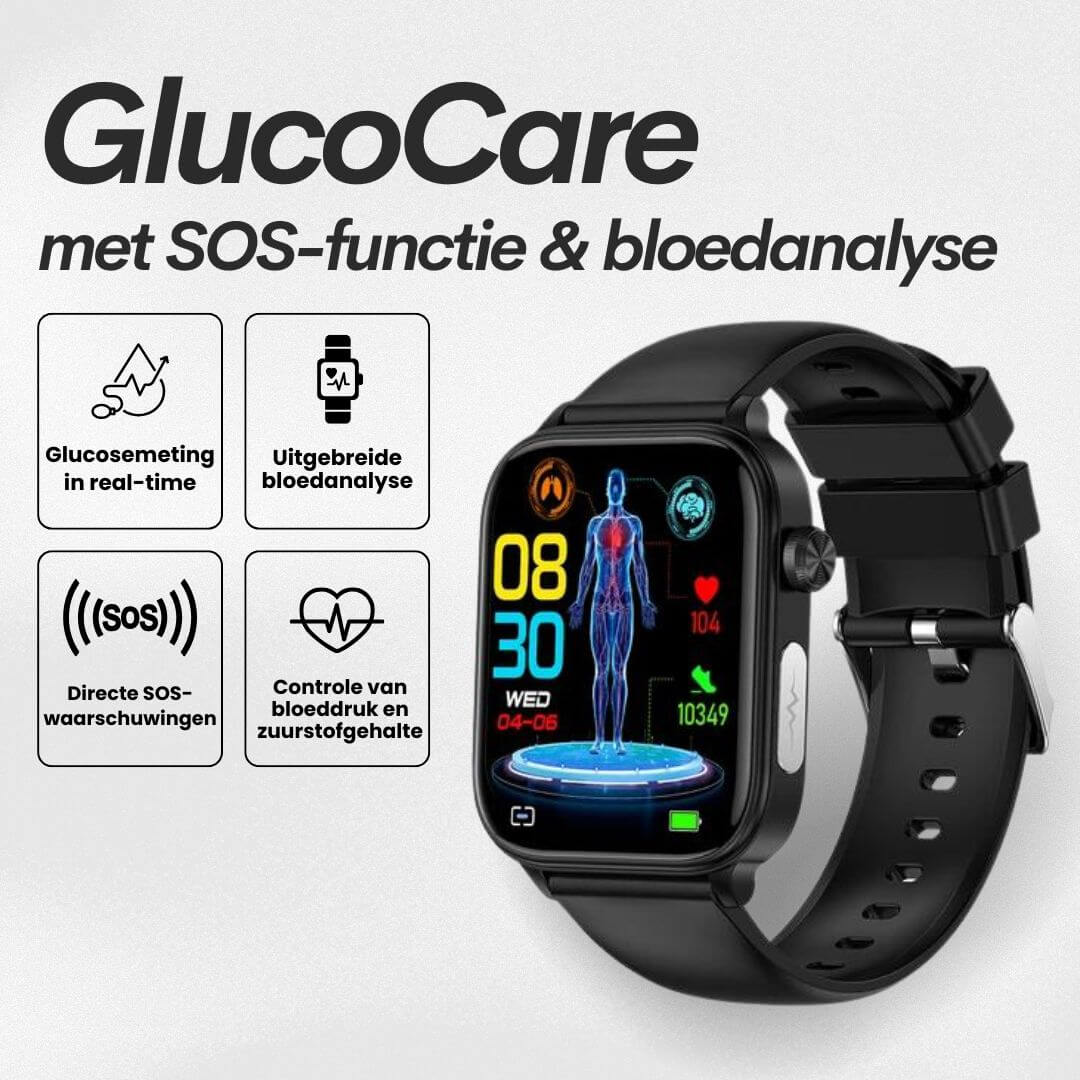 Cromos | Montre Connectée Santé GlucoCare SOS avec Détection de Chute
