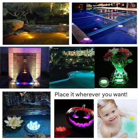 Cromos | Lampe LED Sous-Marine Étanche avec Télécommande – GlowRipple