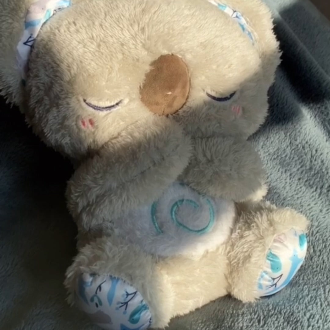 Cromos | Koala apaisant jouet de respiration rythmique avec simulation respiratoire, thérapie sonore, tactile haptique et veilleuse LED intégrée en peluche lestée
