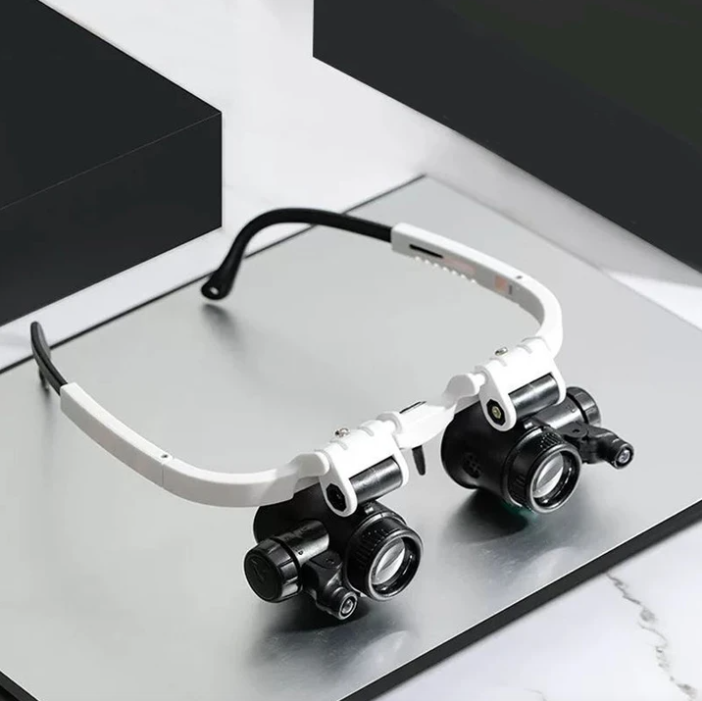 Cromos | Lunettes Loupe HD avec LED & Lentilles Interchangeables – Optiview