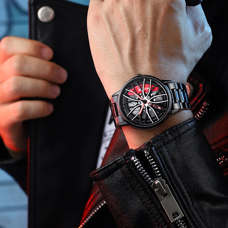 Cromos | Montre-bracelet homme RaceVision – design voiture de course élégant, montre sportive au style luxe moderne