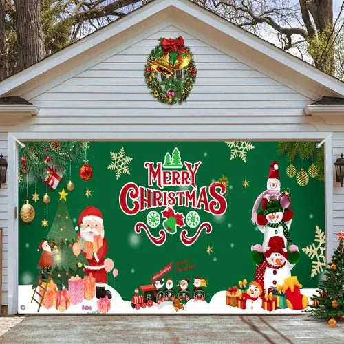 Cromos | Magie de Porte de Garage Festive Édition Noël – Décoration Murale et Extérieure Festive pour Ambiance de Fêtes