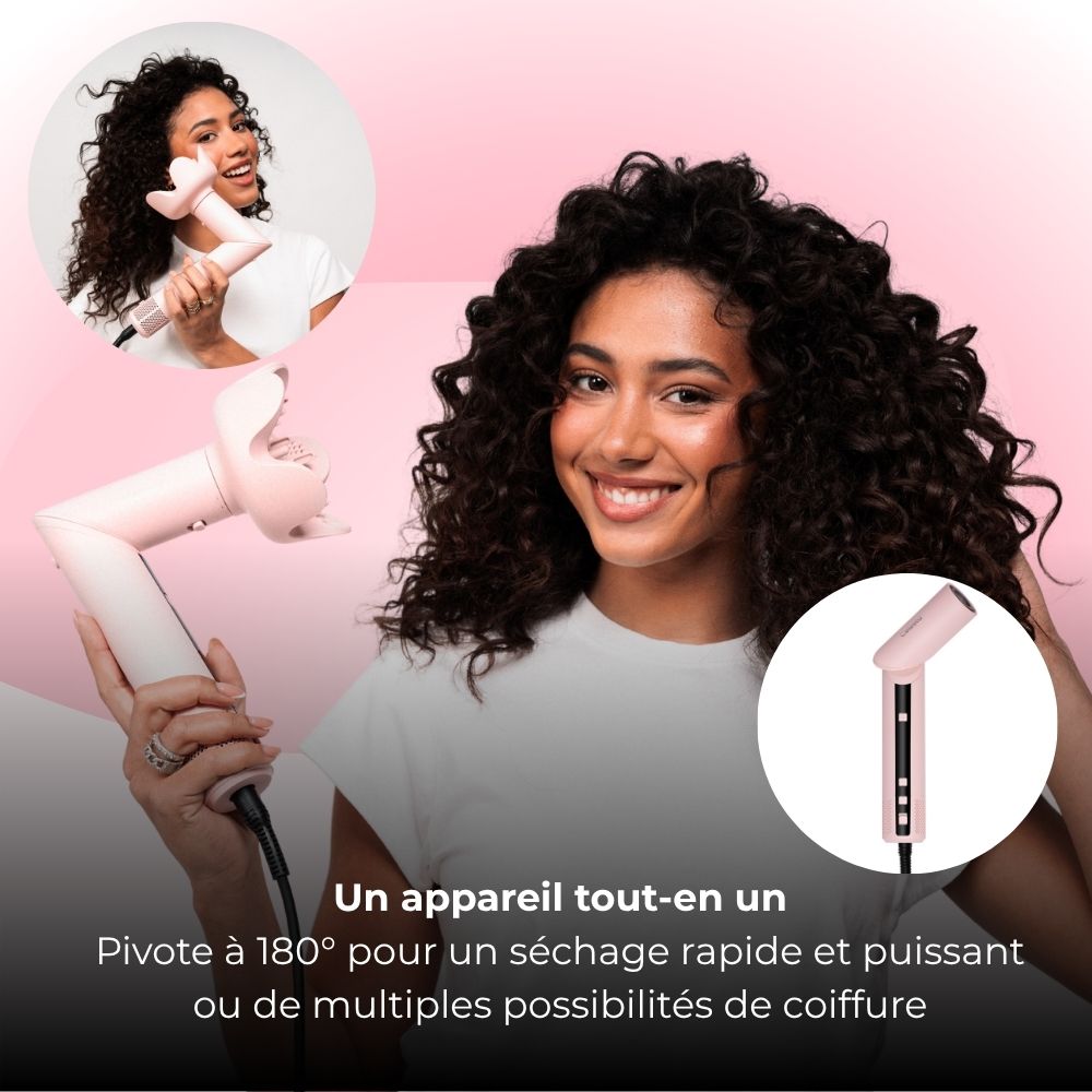 Cromos | Sèche-Cheveux AirStyler 9-en-1 Rose – Celesta