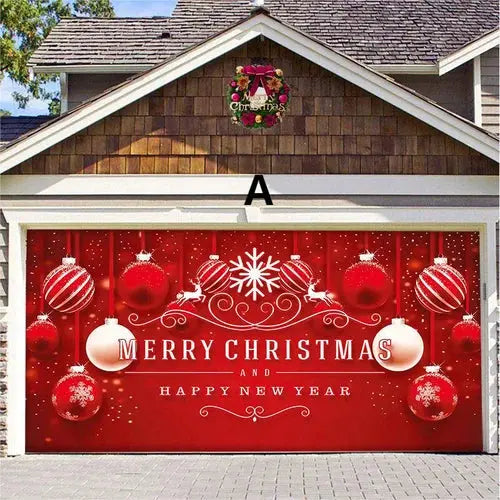 Cromos | Magie de Porte de Garage Festive Édition Noël – Décoration Murale et Extérieure Festive pour Ambiance de Fêtes