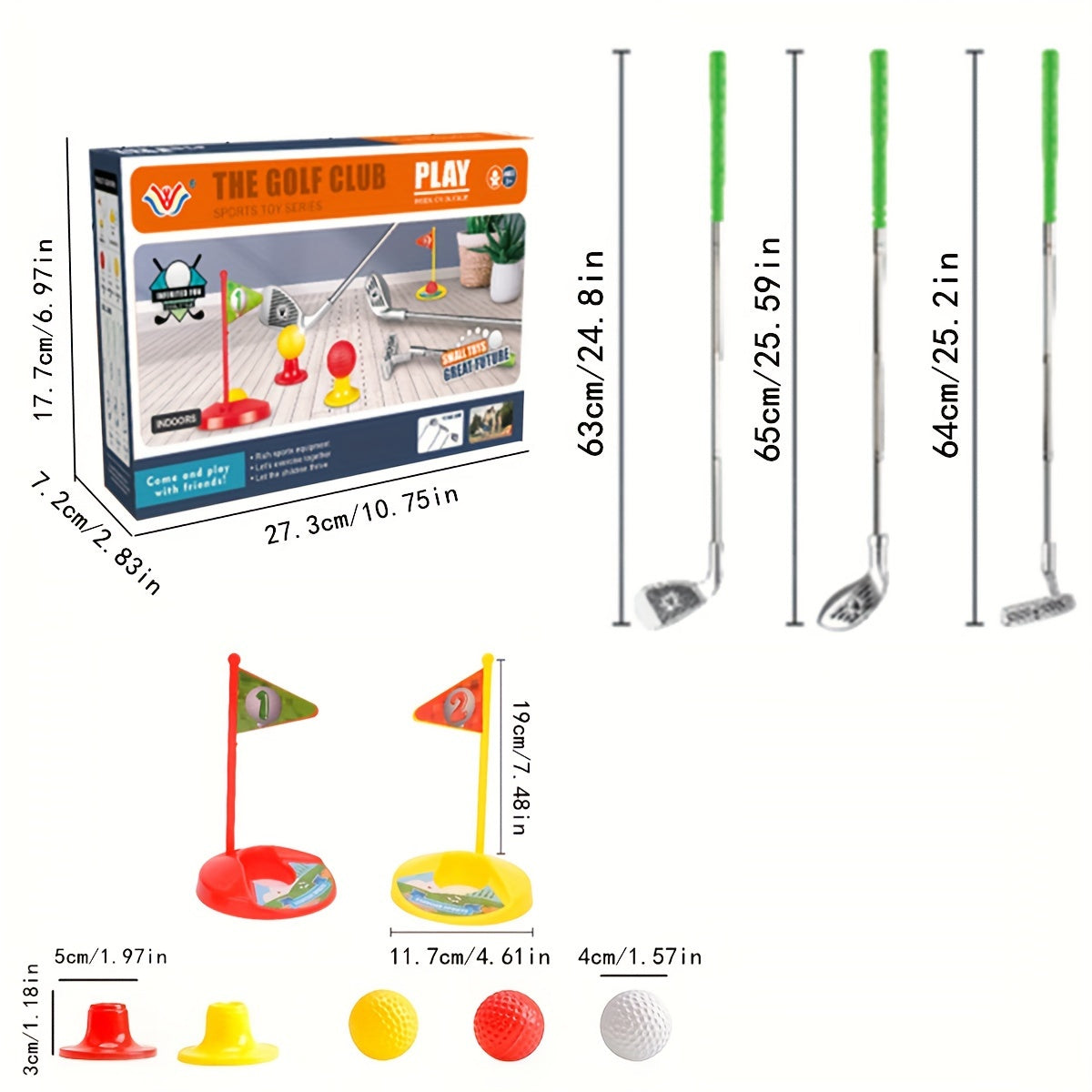 Cromos | Set de Golf Enfant Réglable avec Cibles d’Entraînement