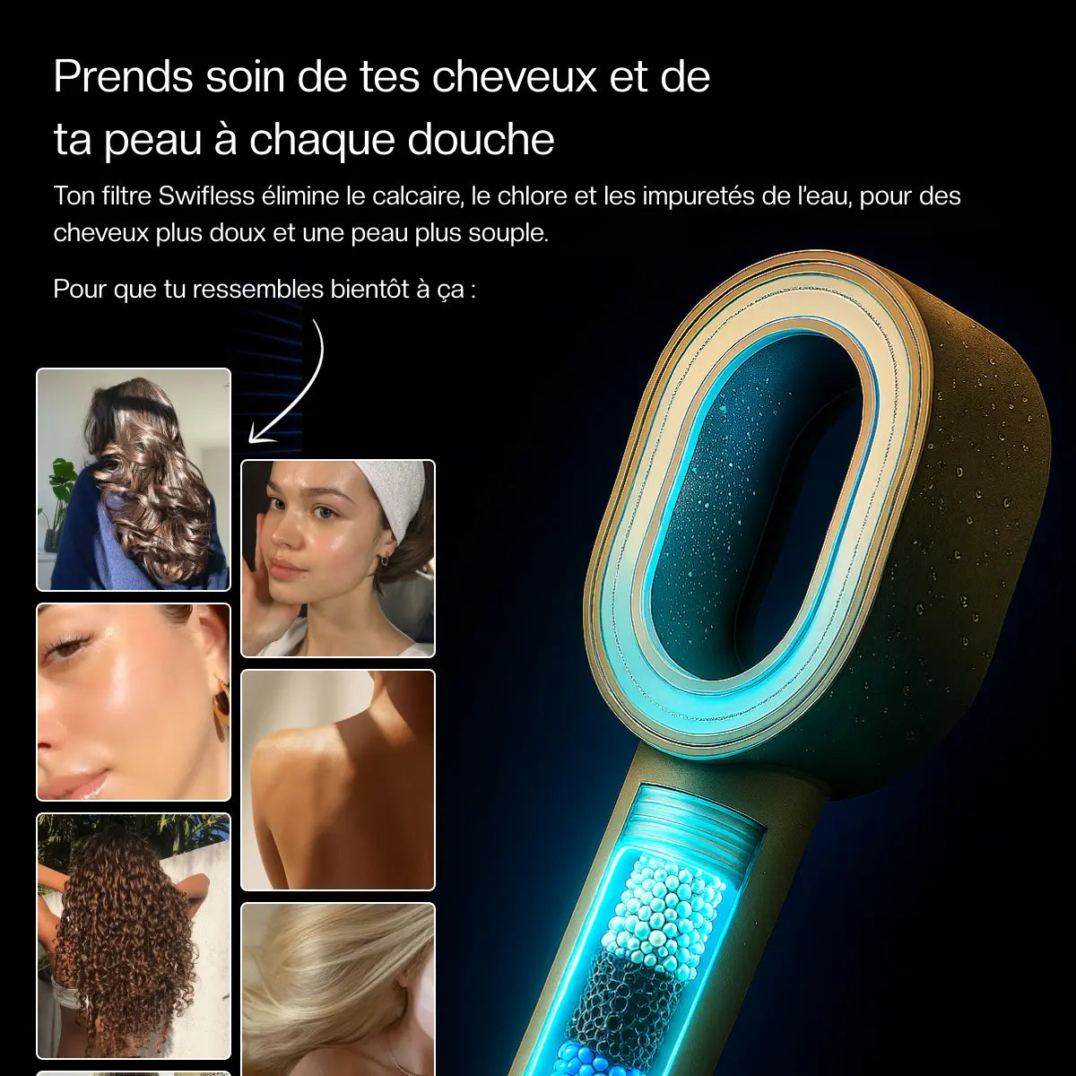 Cromos | Pommeau de Douche Filtrant 3-en-1 Premium – Swifless