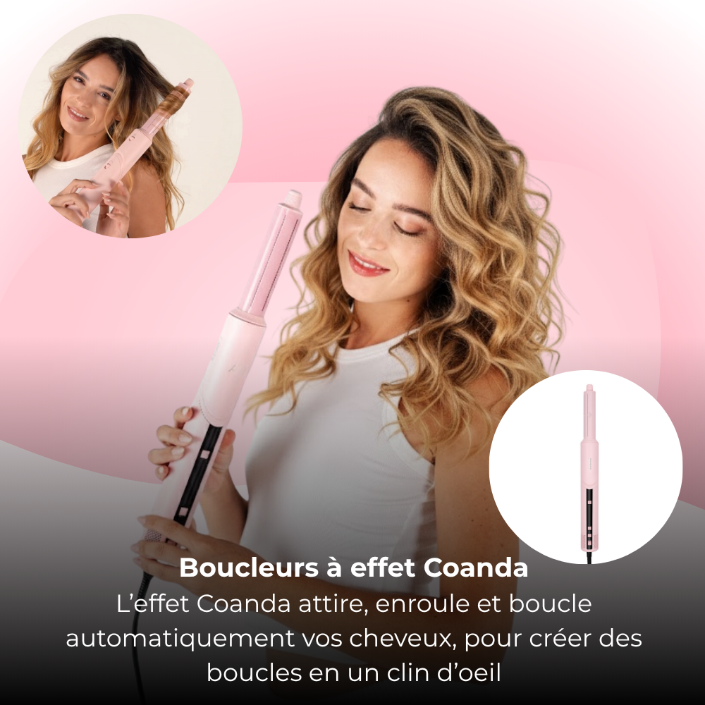 Cromos | Sèche-Cheveux AirStyler 9-en-1 Rose – Celesta