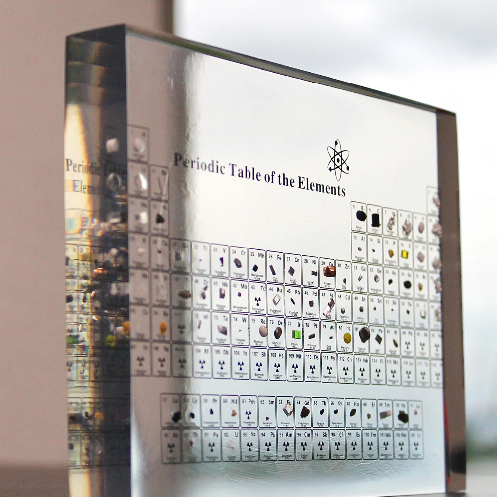 Cromos | Tableau périodique lumineux Elementa avec éléments réels – décoration scientifique LED éducative