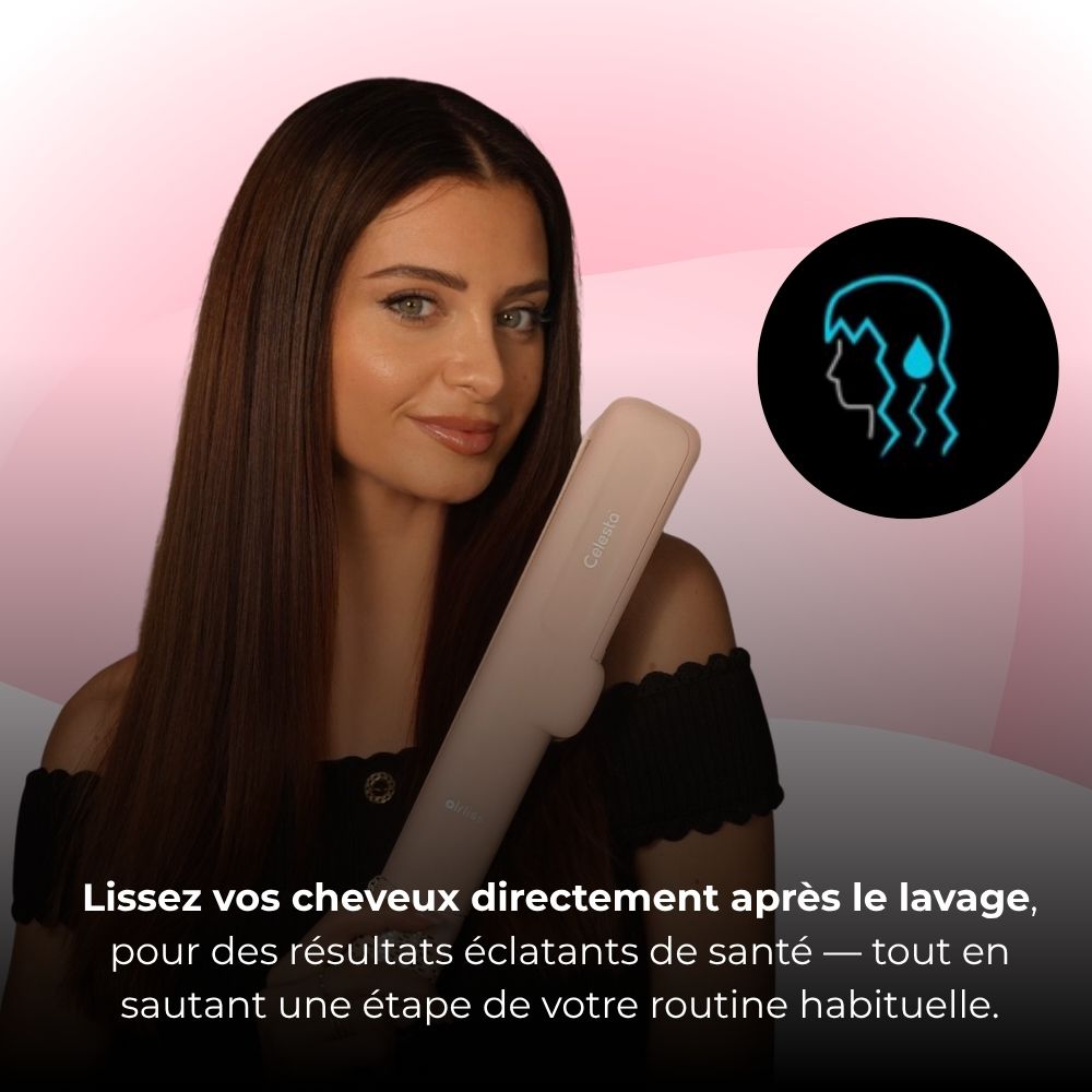 Cromos | Lisseur Séchant 2-en-1 Rose – AirLiss Celesta
