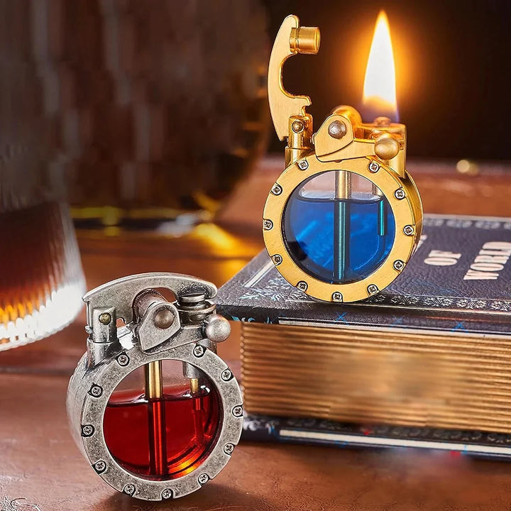 Cromos | Briquet Ancien Transparent à Pierre – FlintAura