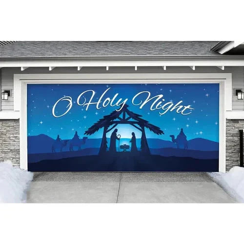 Cromos | Magie de Porte de Garage Festive Édition Noël – Décoration Murale et Extérieure Festive pour Ambiance de Fêtes