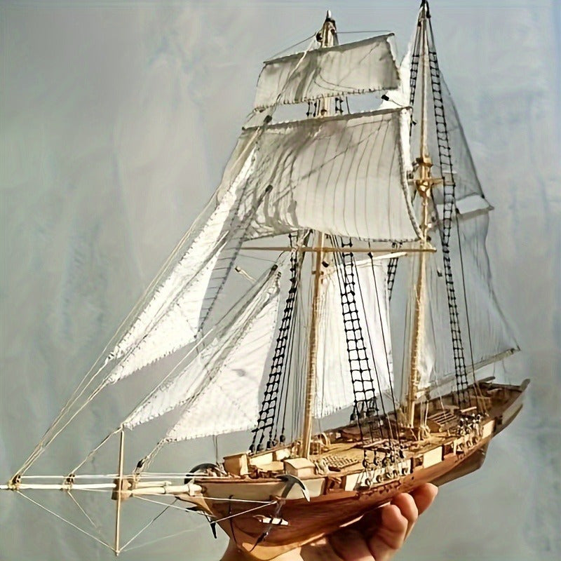 Cromos | Puzzle 3D Bateau à Voile en Bois Classique – Modèle Détaillé
