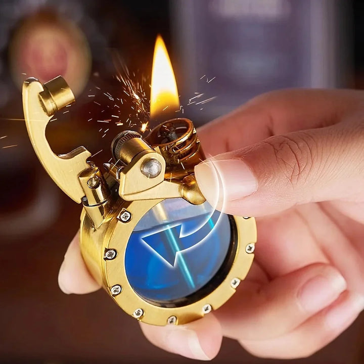 Cromos | Briquet Ancien Transparent à Pierre – FlintAura