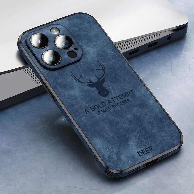Cromos | Coque iPhone Luxe en Cuir de Cerf – Veltro