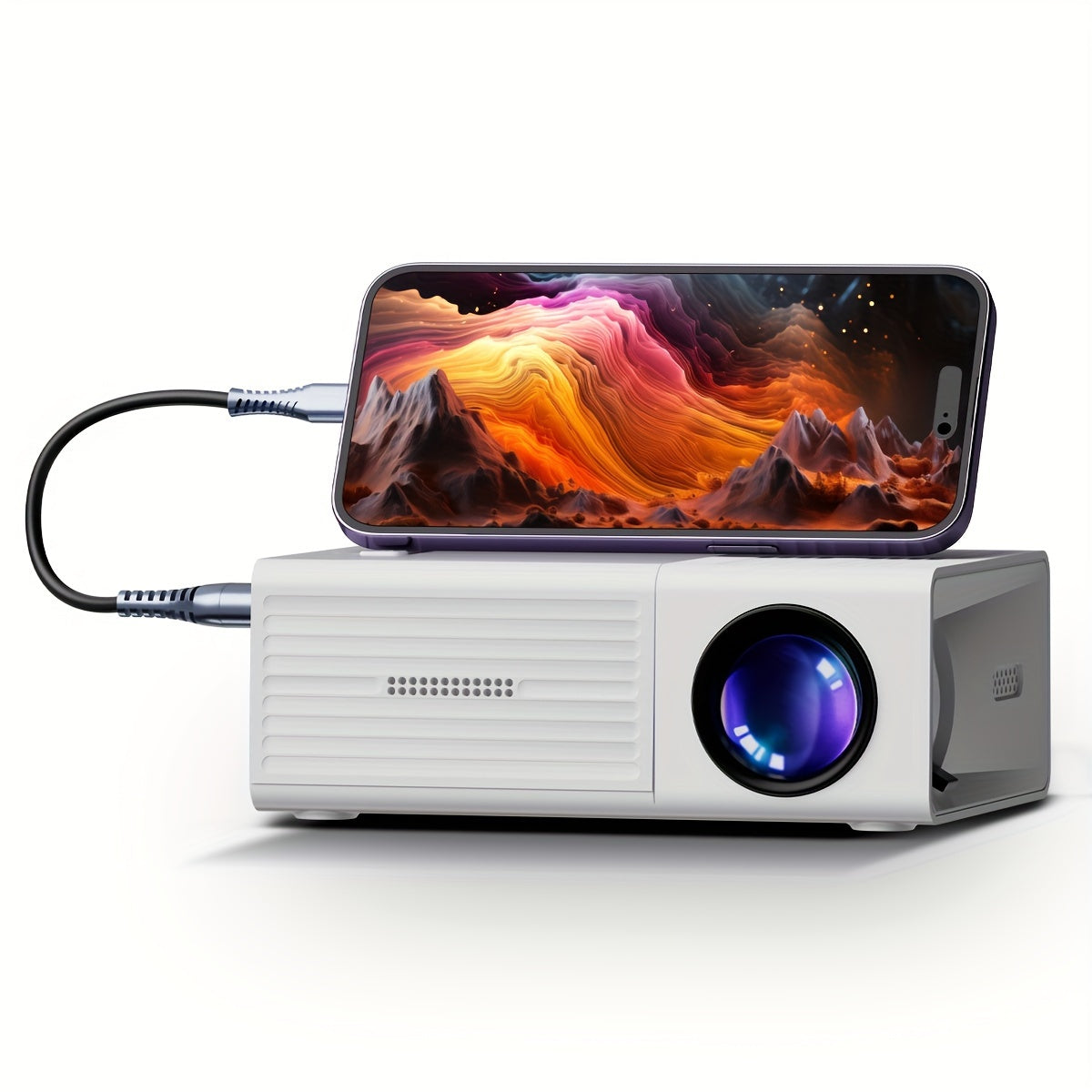 Cromos | Mini Projecteur Portable 3000 Lumens HD – Home Cinema