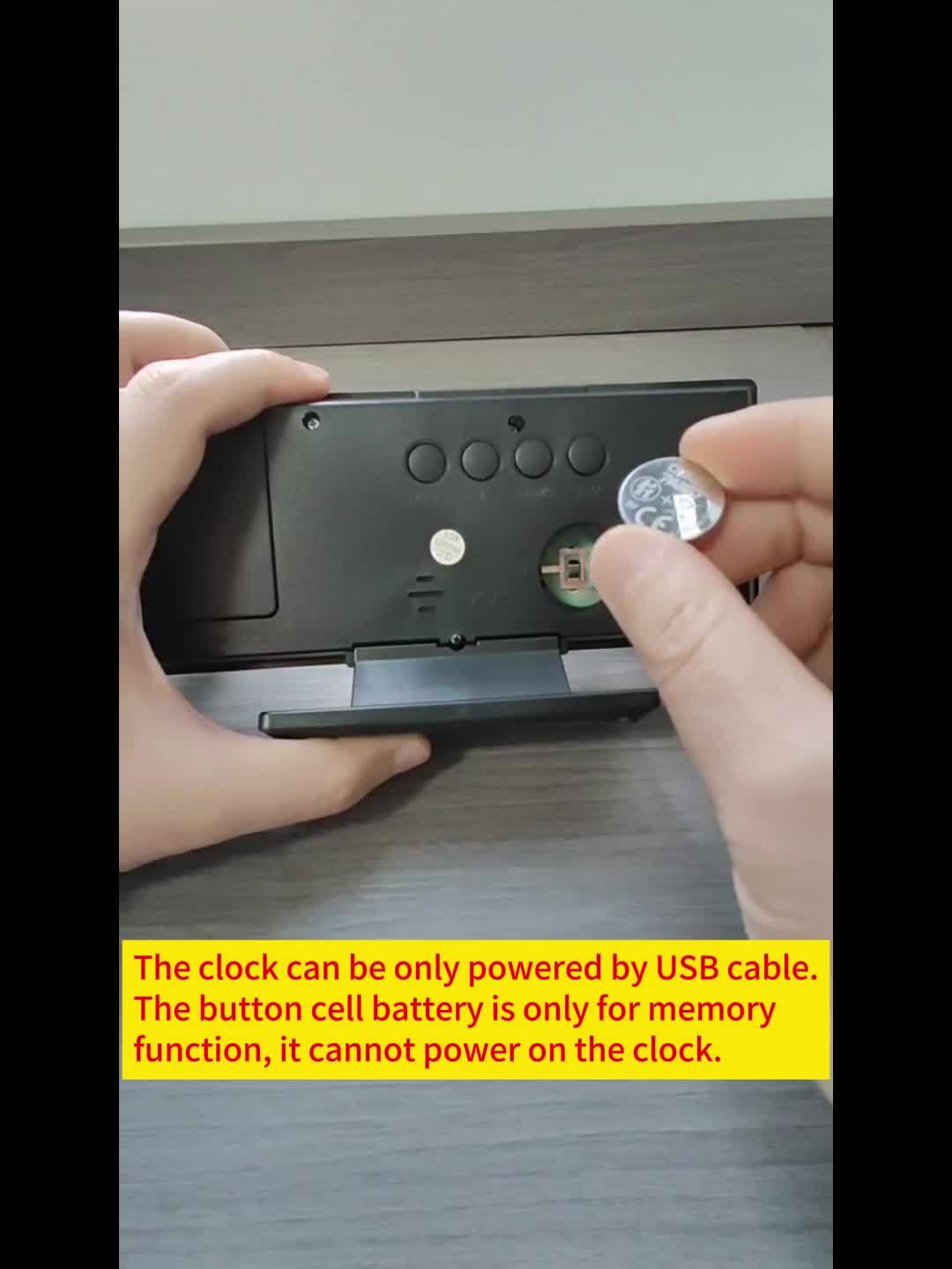Cromos | Réveil LED avec Projection 180° & Fonction Snooze