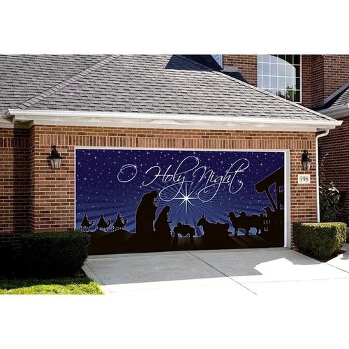 Cromos | Magie de Porte de Garage Festive Édition Noël – Décoration Murale et Extérieure Festive pour Ambiance de Fêtes