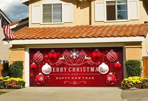 Cromos | Magie de Porte de Garage Festive Édition Noël – Décoration Murale et Extérieure Festive pour Ambiance de Fêtes