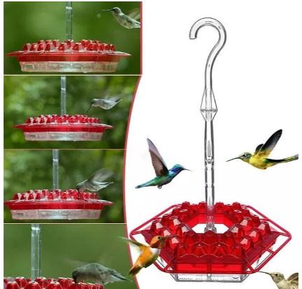 Cromos | Mangeoire à Colibris Anti-Fourmis avec Perchoir Suspendu