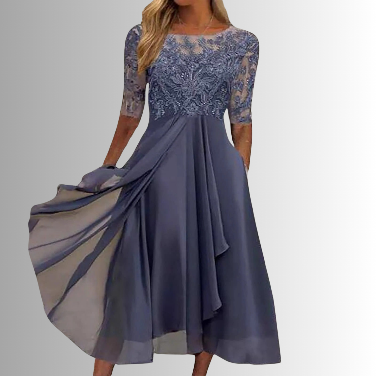 Cromos | Rhonda Robe en Dentelle Élégante Femme – Robe Chic et Raffinée pour Soirées & Occasions Spéciales