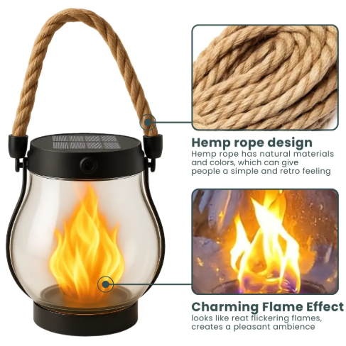 Cromos | BowLift | Lampe solaire Fire Seed — Une ambiance de flamme magique pour réchauffer votre espace et sublimer chaque nuit