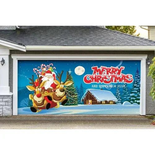 Cromos | Magie de Porte de Garage Festive Édition Noël – Décoration Murale et Extérieure Festive pour Ambiance de Fêtes