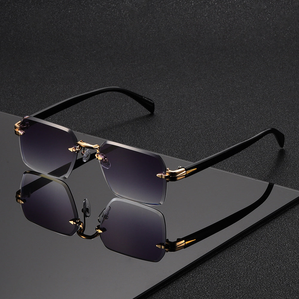 Cromos | Lunettes Carrées Sans Monture Homme Élégantes