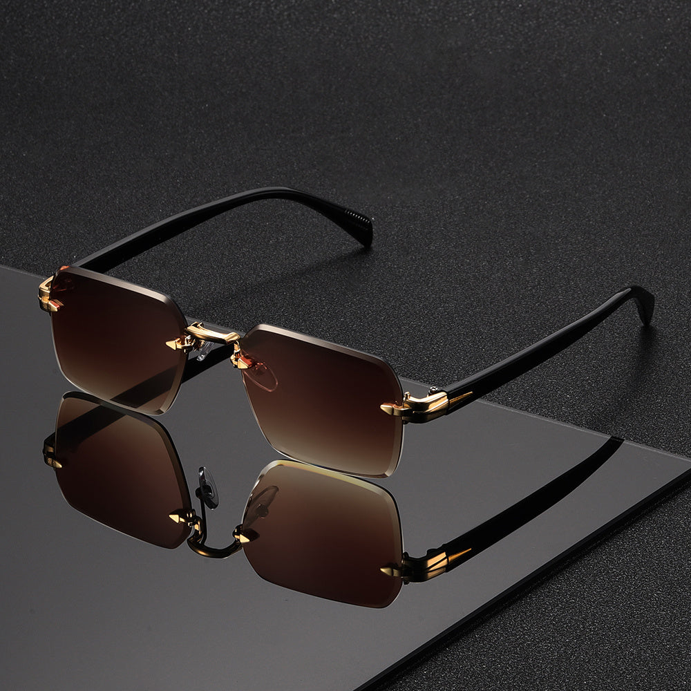Cromos | Lunettes Carrées Sans Monture Homme Élégantes
