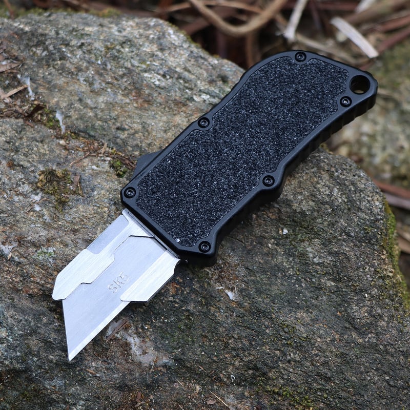 Cromos | AeroBlade Couteau Utilitaire de Précision en Aluminium Haute Performance – Cutter Professionnel Robuste et Ergonomique Polyvalent