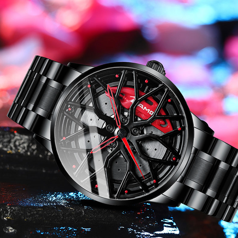 Cromos | Montre-bracelet homme RaceVision – design voiture de course élégant, montre sportive au style luxe moderne