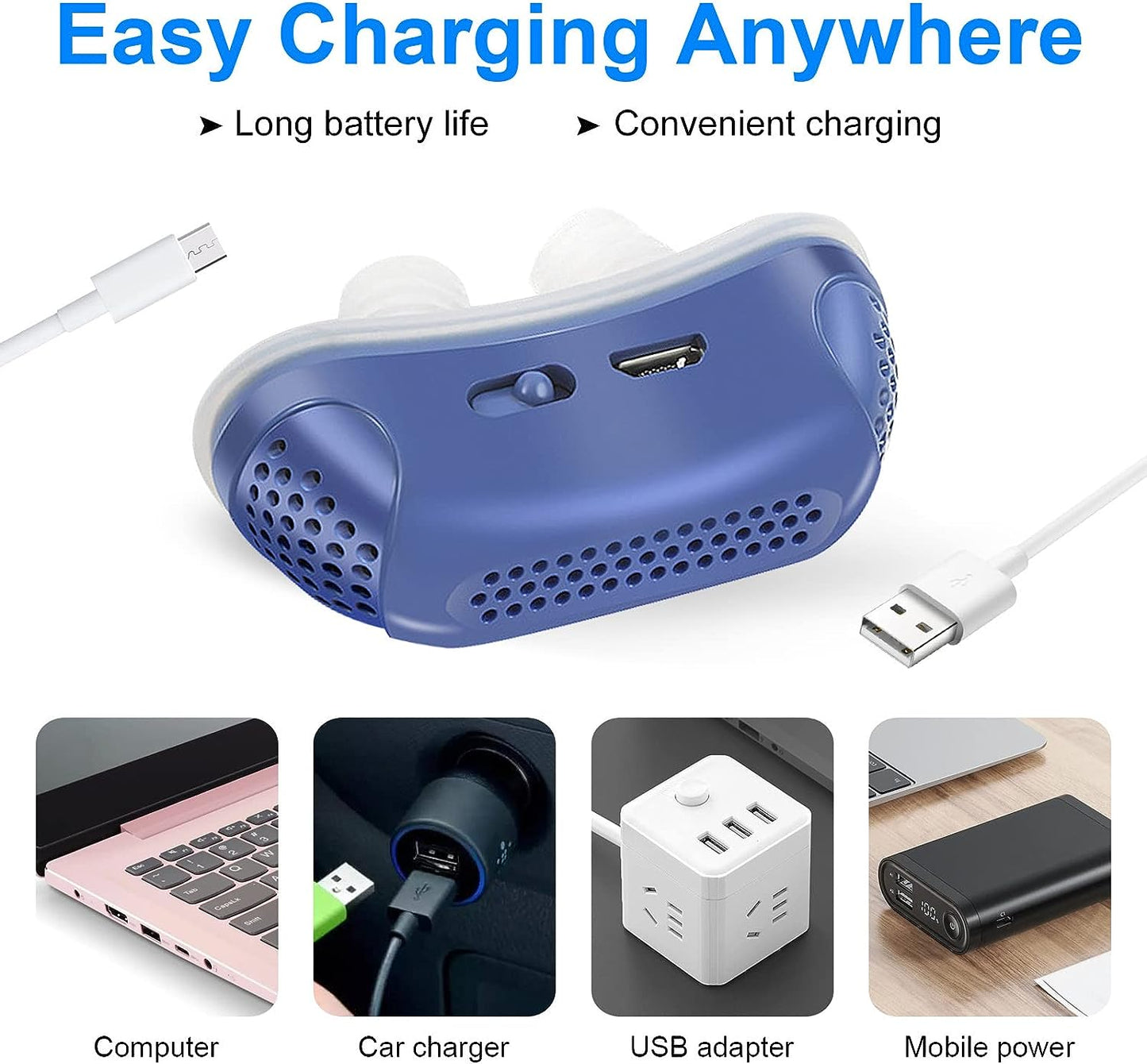 Cromos | Appareil Micro CPAP Anti-Ronflement Compact