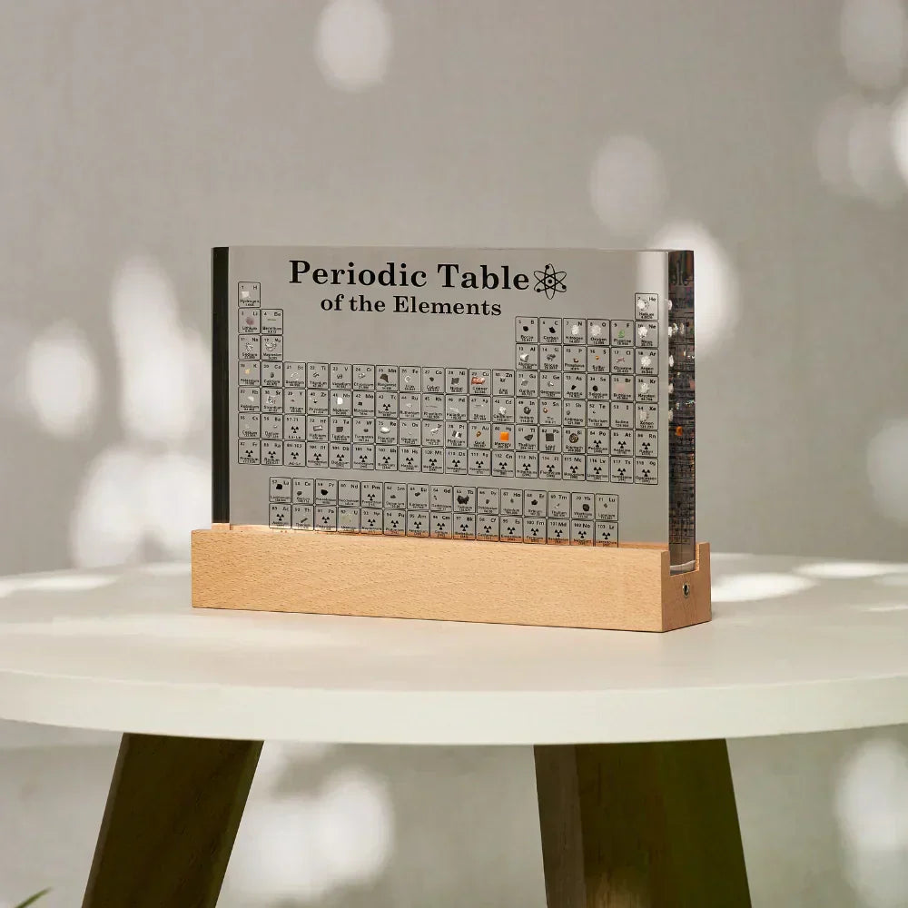 Cromos | Tableau périodique lumineux Elementa avec éléments réels – décoration scientifique LED éducative