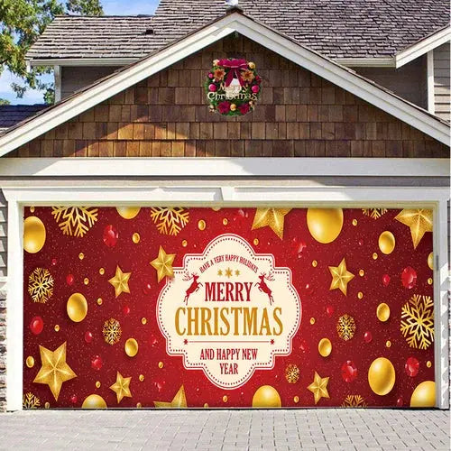 Cromos | Magie de Porte de Garage Festive Édition Noël – Décoration Murale et Extérieure Festive pour Ambiance de Fêtes