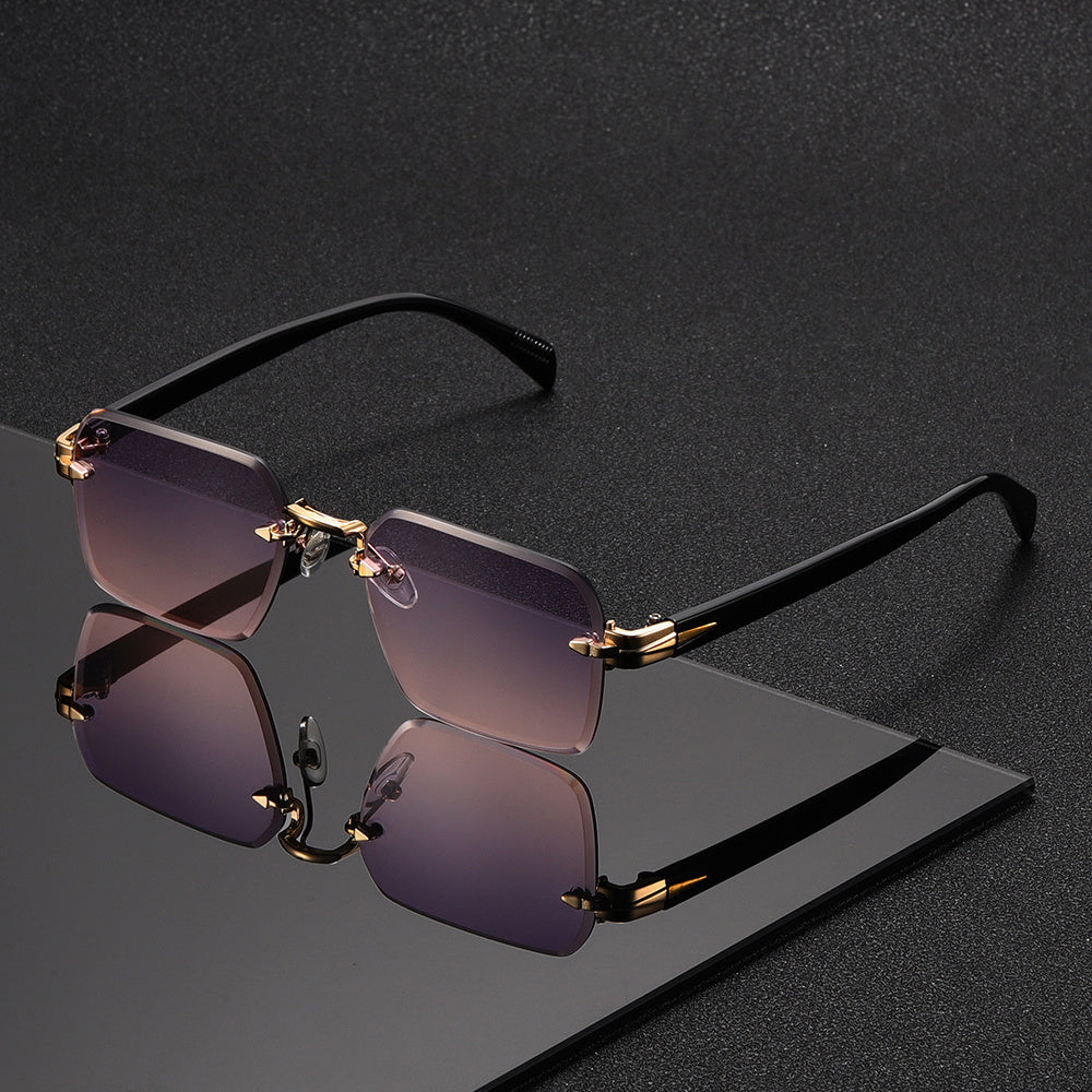Cromos | Lunettes Carrées Sans Monture Homme Élégantes