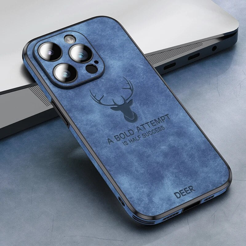 Cromos | Coque iPhone Luxe en Cuir de Cerf – Veltro