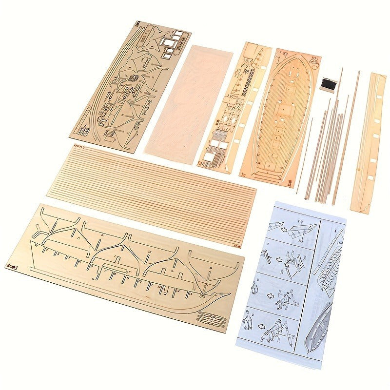 Cromos | Puzzle 3D Bateau à Voile en Bois Classique – Modèle Détaillé